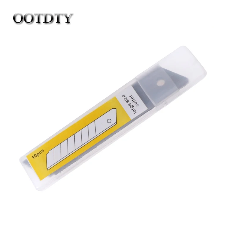 OOTDTY 10 шт. Boxcutter Сменные Лезвия 9/18 мм керамические лезвия универсального ножа dorp