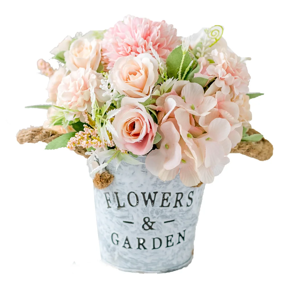 Нордическая гостиная чайный стол поддельные Цветочные украшения сухой букет