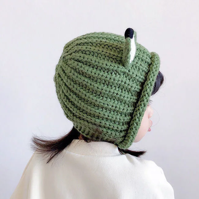 Зимняя вязаная шапка с изображением лисы для маленьких девочек аксессуары детей