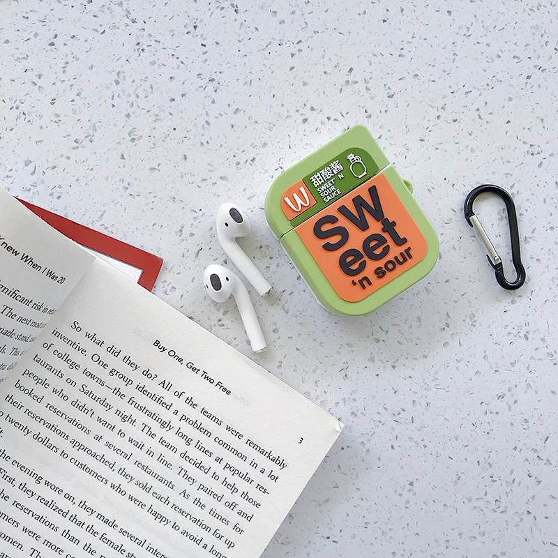 GIAUSA Airpods сумка с рисунком аниме чехол для наушников силиконовый чехол для Airpods чехол аксессуары чехол для наушников