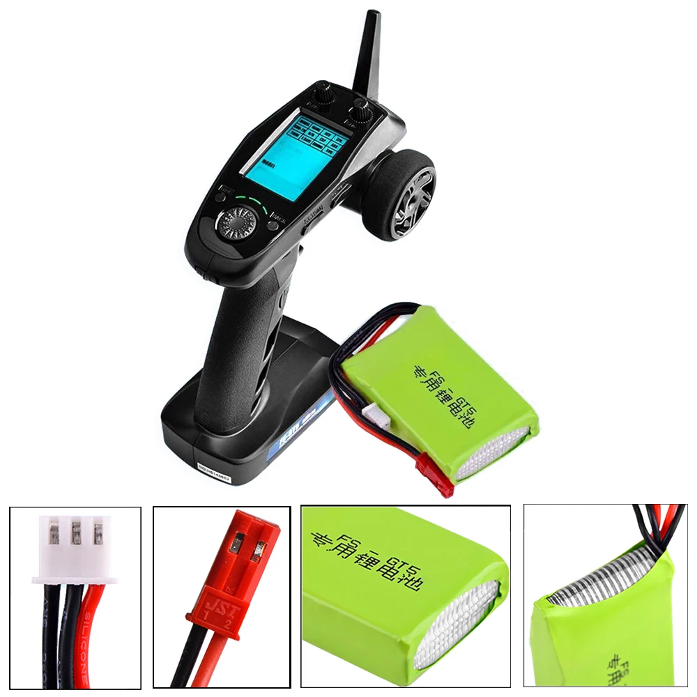 RC батарея 7 4 v 1500mah 2S Lipo для Flysky FS GT5 2 4G 6CH передатчик|Детали и аксессуары| |