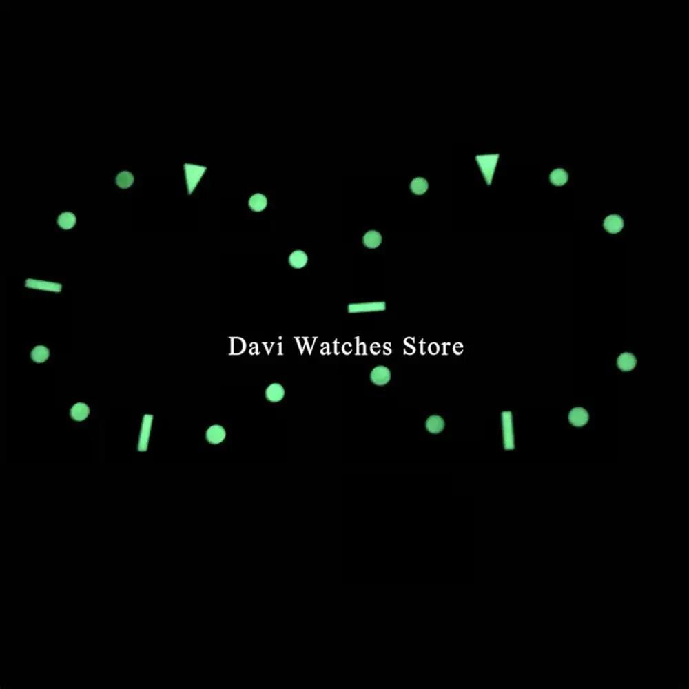 Новинка 29 2 мм Bliger/стерильные черные часы с циферблатом светящиеся подходят для ETA