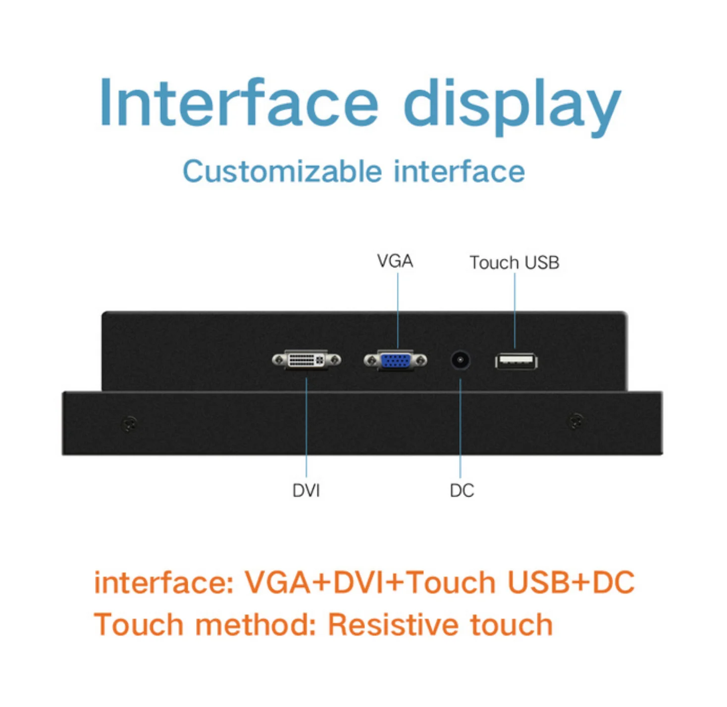 

10 inch 1280*800 industrial touchscreen monitor