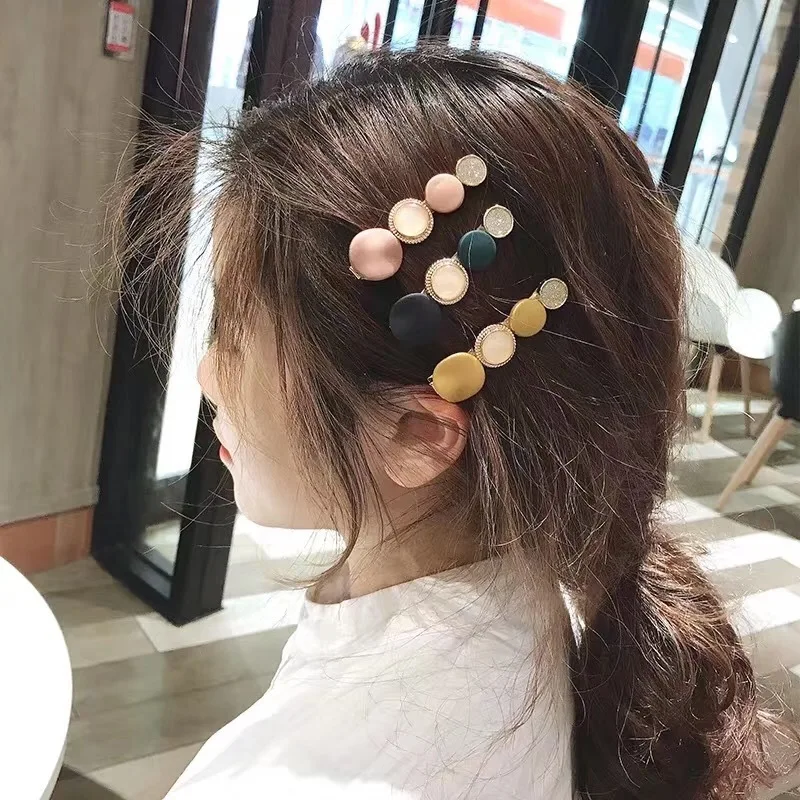 

Акриловая заколка для волос карамельных цветов для женщин, Корейская шпилька для волос, модные аксессуары для волос, круглая маленькая зако...