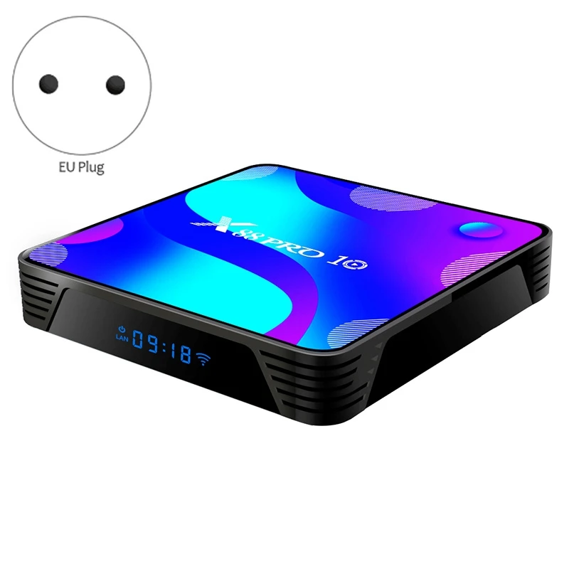 ТВ-приставка X88 PRO10 на Android приставка для Smart TV 10 RK3318 4 Гб + 32 ГБ 4K медиаплеер Pro с