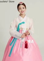 Chic Fashion Hanbok Dress Hanbok Dress Custom Made Korean Modern Woman Hanbok High Waist Hanbok Asian Dress