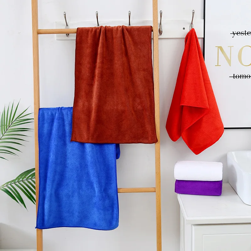 

2021 new high quality face towel solid color towel