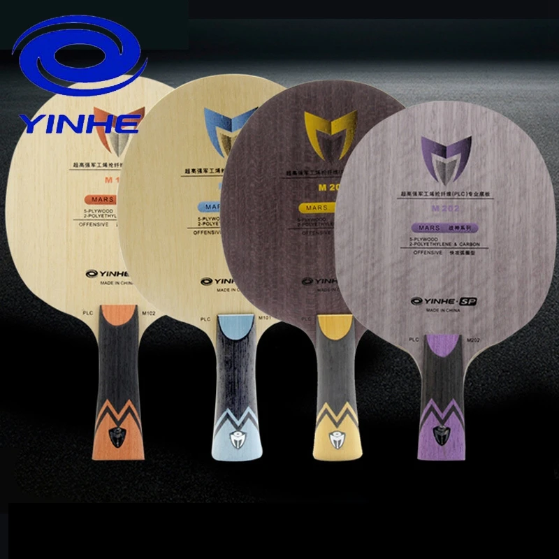 

Yinhe PLC fiber table tennis blade M102 M202 M101 M201 MARS PLC Fiber Table Tennis Racket C.T.T.A.A. 5 PLY WOOD WITH 2 PLY PLC