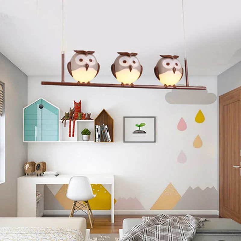 Люстра мультяшная для детской комнаты лампа ухода за глазами мальчиков и девочек