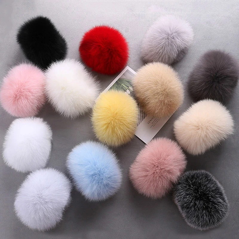 Женские меховые манжеты и перчатки теплые однотонные из натурального Лисьего