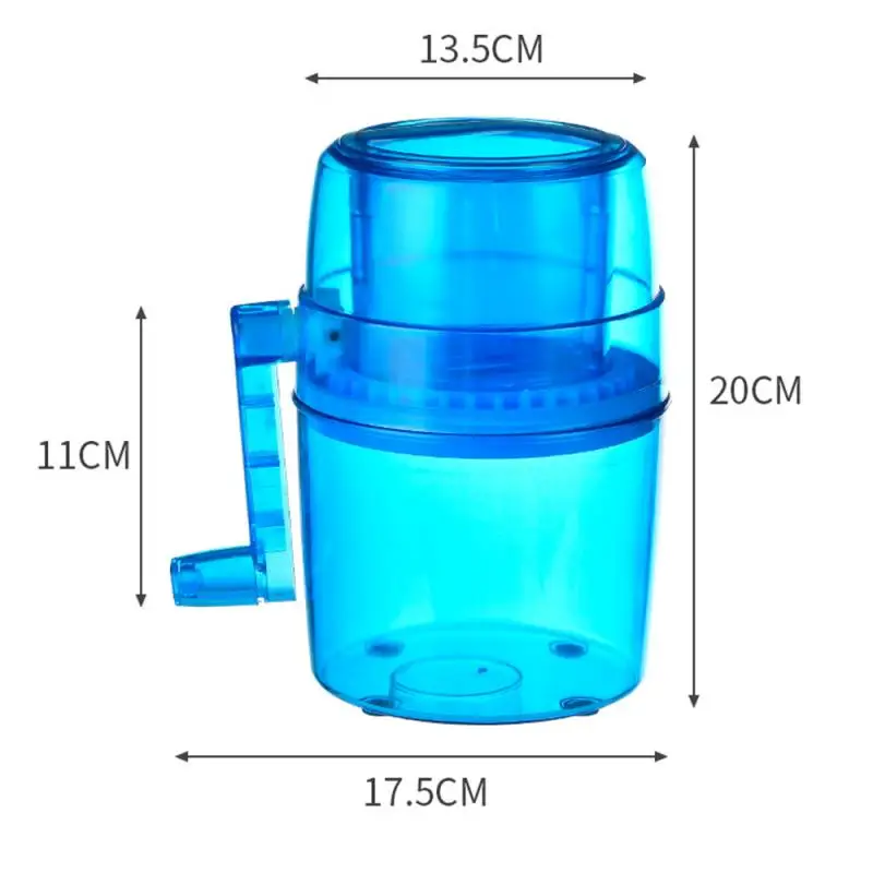 

Home Mini Ice Crusher Manual Shaved Ice Machine Countertop Smoothie Ice Maker