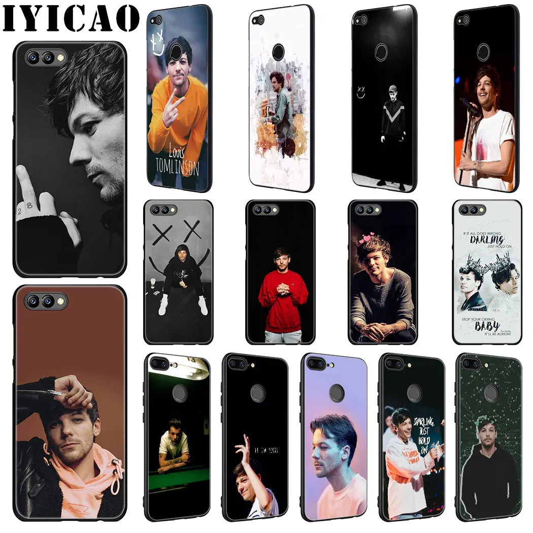 Черный мягкий силиконовый чехол IYICAO Louis Tomlinson для Huawei Honor view 20 9X Pro 10 9 8 Lite 8X 8C 7X 7C Note