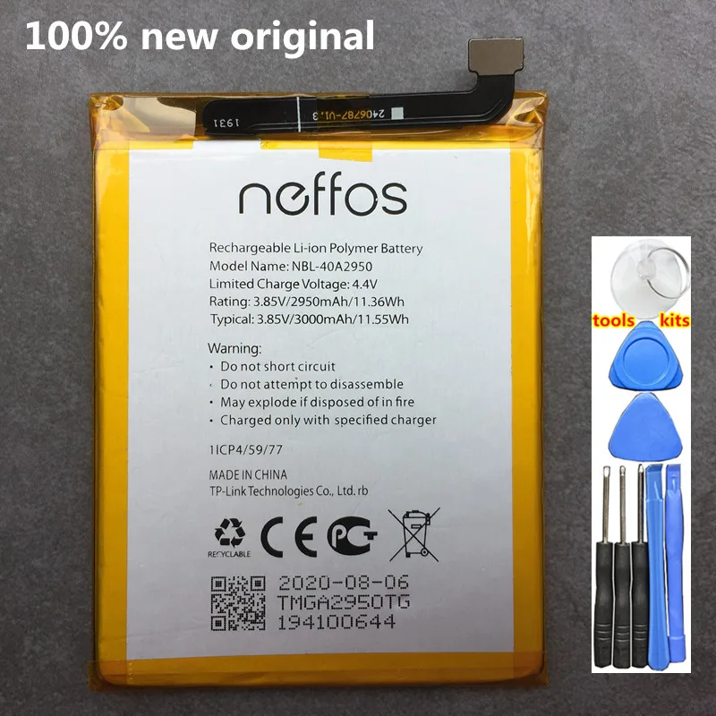 

NEW Original NBL-40A2950 Battery For TP-link Neffos C9s TP7061A TP7061C Mobile Phone NEW 3000mAh Battery