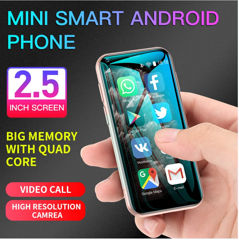 Мини сотовый телефон SOYES XS11 Android 6,0 3D стекло тонкий корпус две Sim-карты 1 ГБ 8 ГБ четырехъядерный 1000 мАч Google Play милый смартфон