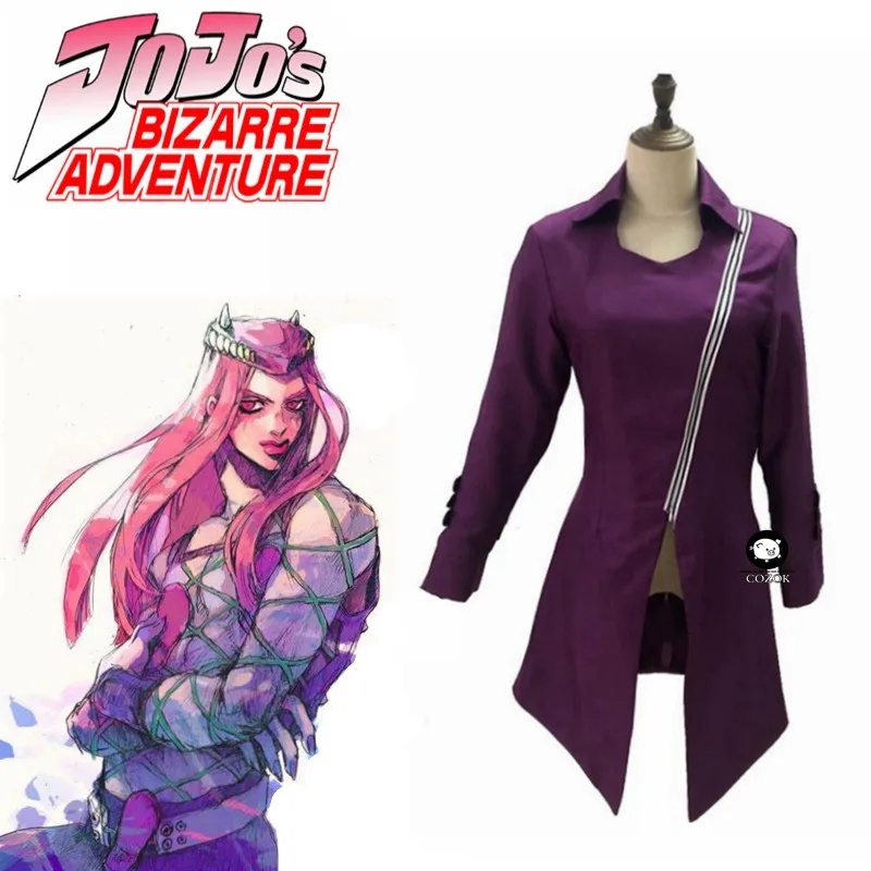 

2020 JoJo's Bizarre Adventure Narciso Anasui Cos Halloween Party Cosplay Costume Custom Made Any Size