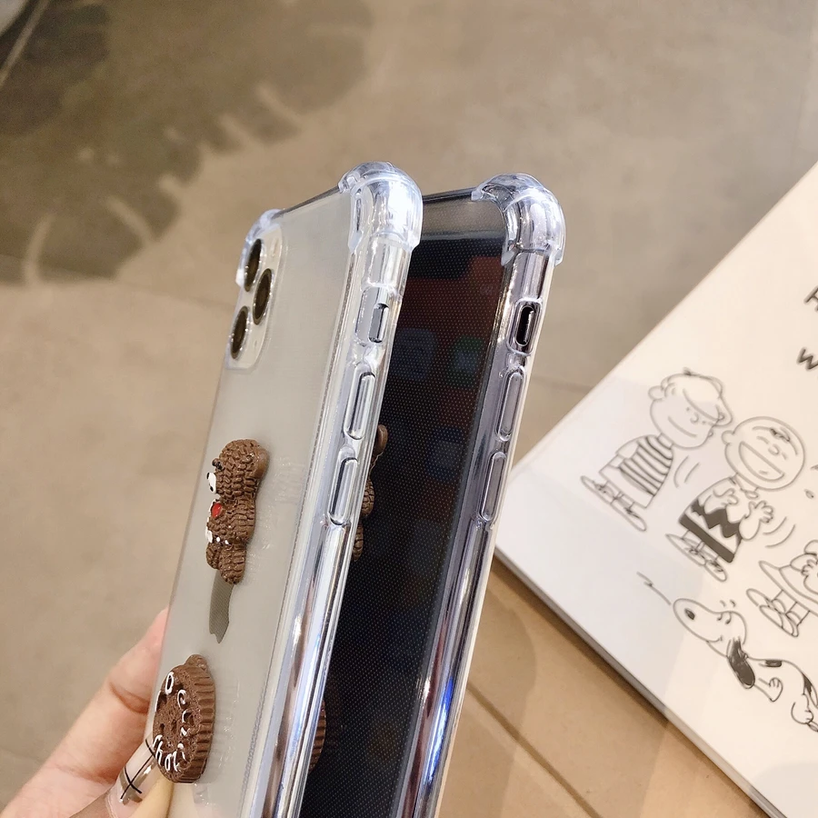 Для Huawei P20 Lite P30 Pro милый медведь КИТ коготь DIY чехол для Nova 3i 4 5i 5 Прозрачный