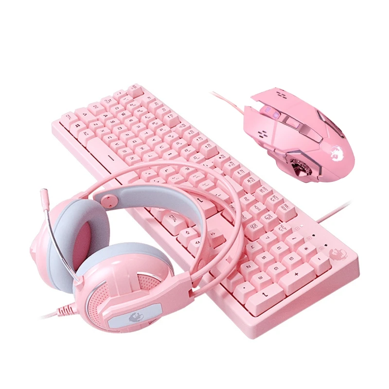 

Wired Mechanical Keyboard Gaming Mouse Noise Reduction Headphones Mouse Pad