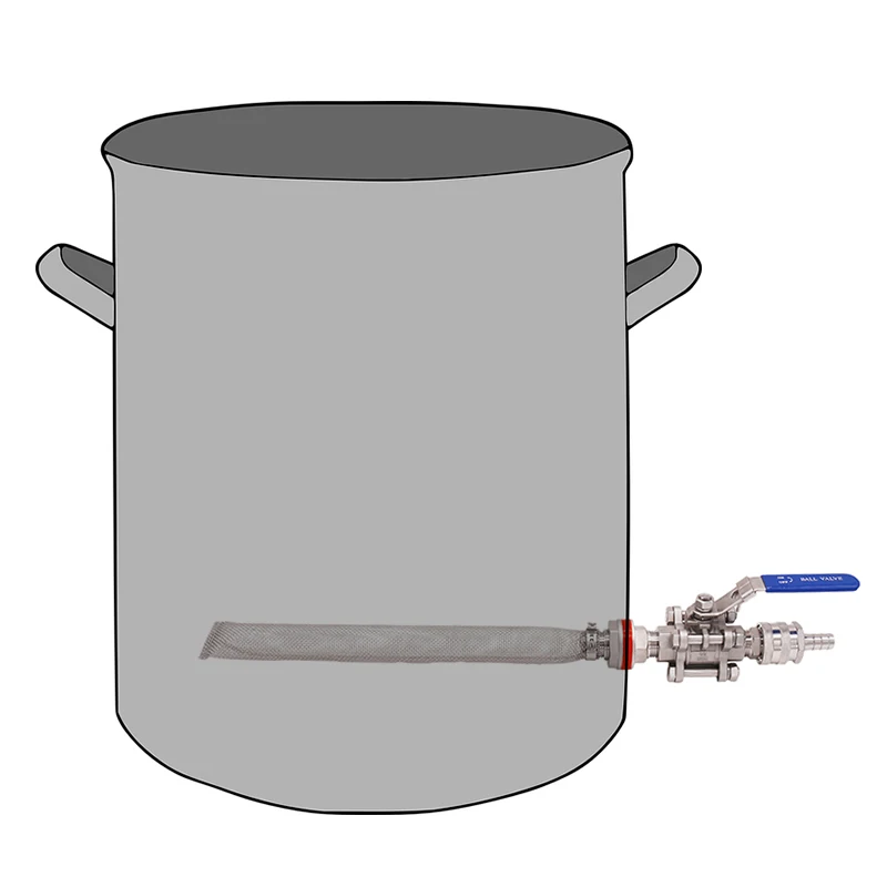 Homebrew сварочный чайник/Keg Конвертация комплект Quick DISPLAY w/1" фильтр bazooka пивной бродильный комплект из 3 предметов шаровой клапан 304 SSS