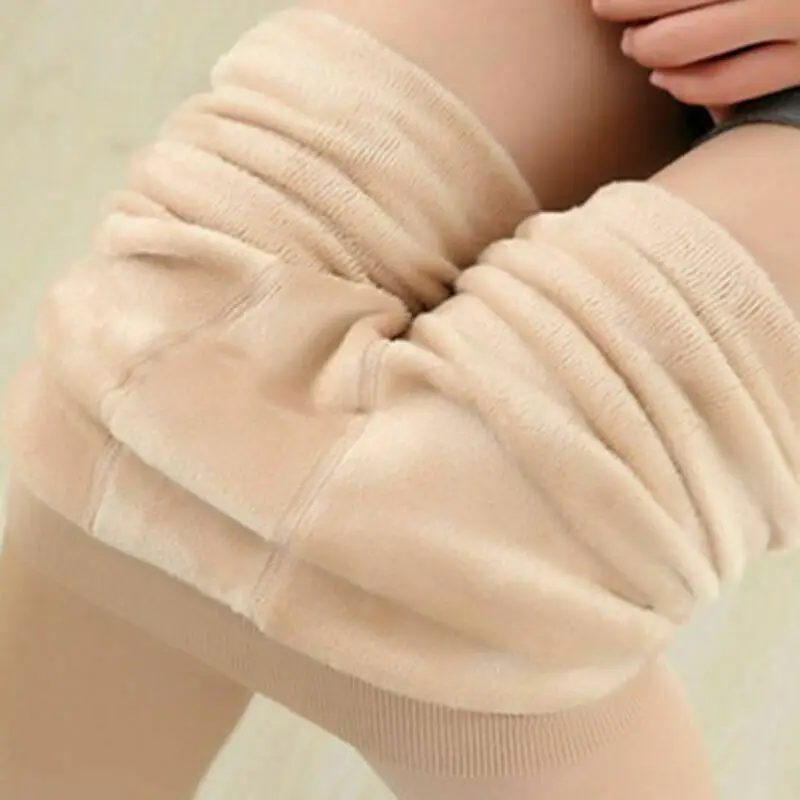 

Women's Winter Thick Thermal Leggings High Waisted Fleece Lined Thermal Tights Stretch Trousers