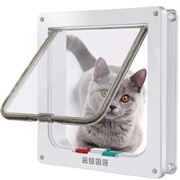 pet cat door dog door can control free access to the pet access control with 4 lock pet plastic safety door cat and dog kennel