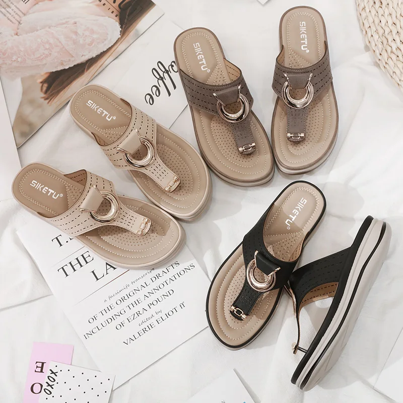 Женские шлепанцы сезон лето Новинка 2019 года качественные Модные женские