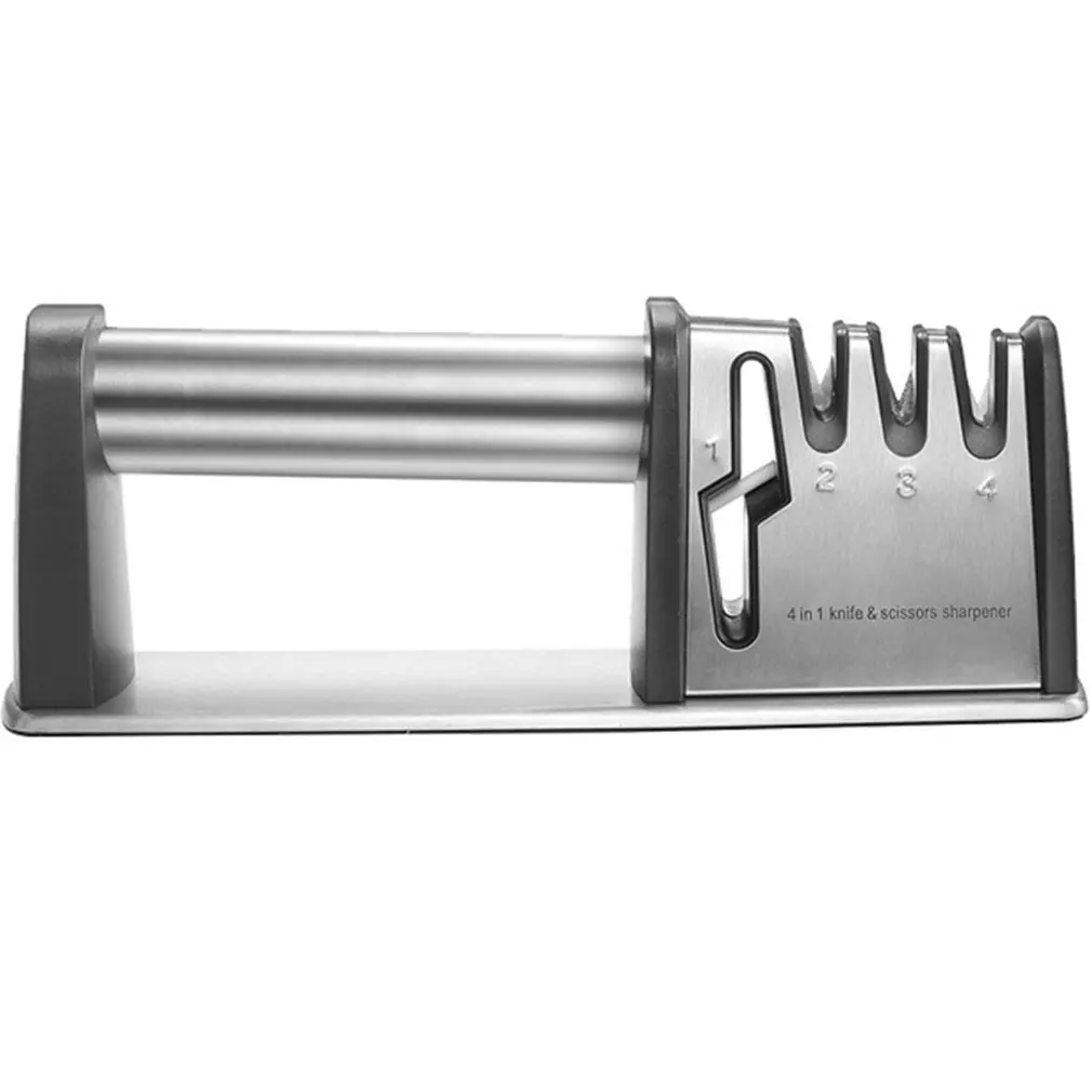 

Knife Sharpener 4 In 1 Professional Kitchen Sharpener For Knives And Scissors Sharpening 4 Stages Sharpening Tool