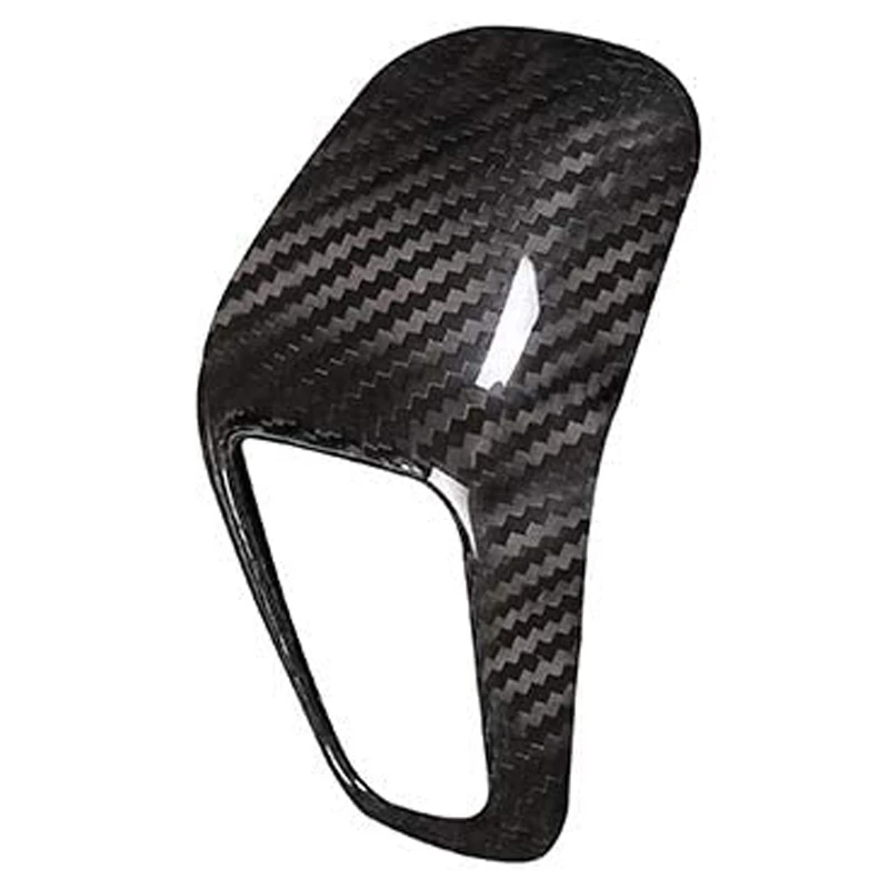 

For Cayenne 2018 2019 Real Carbon Fiber Car Interior Gear Shift Head Cover Accessories