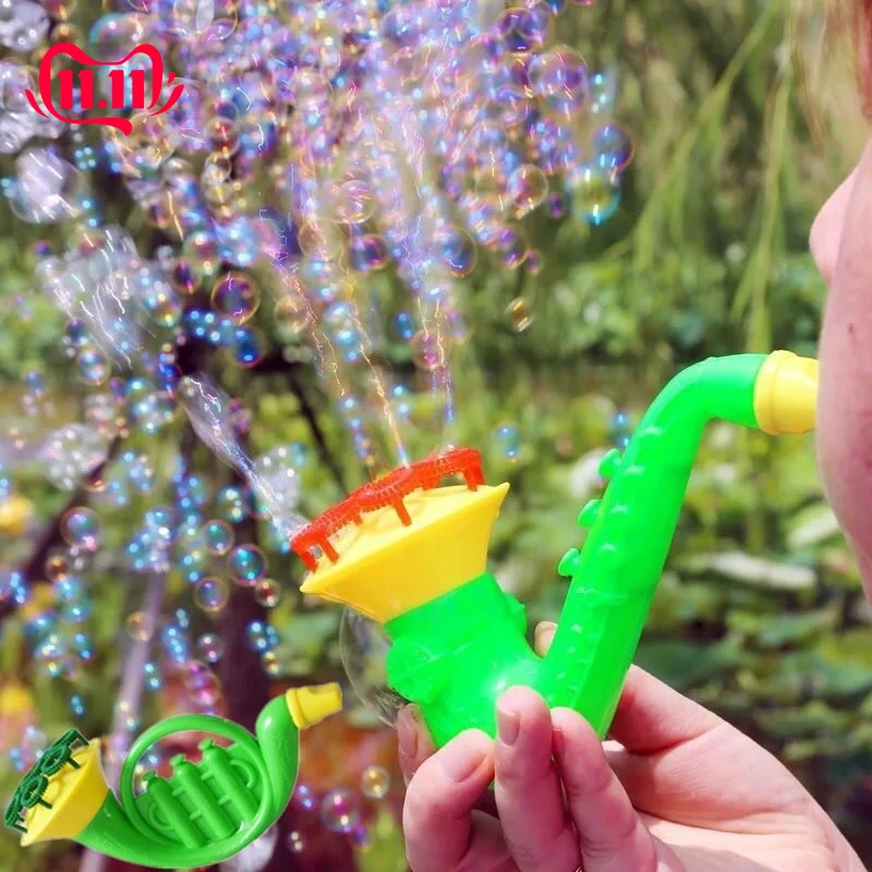 Мыльный пузырь удар 1 шт Новинка рожок случайный стиль отправлен Детские уличные