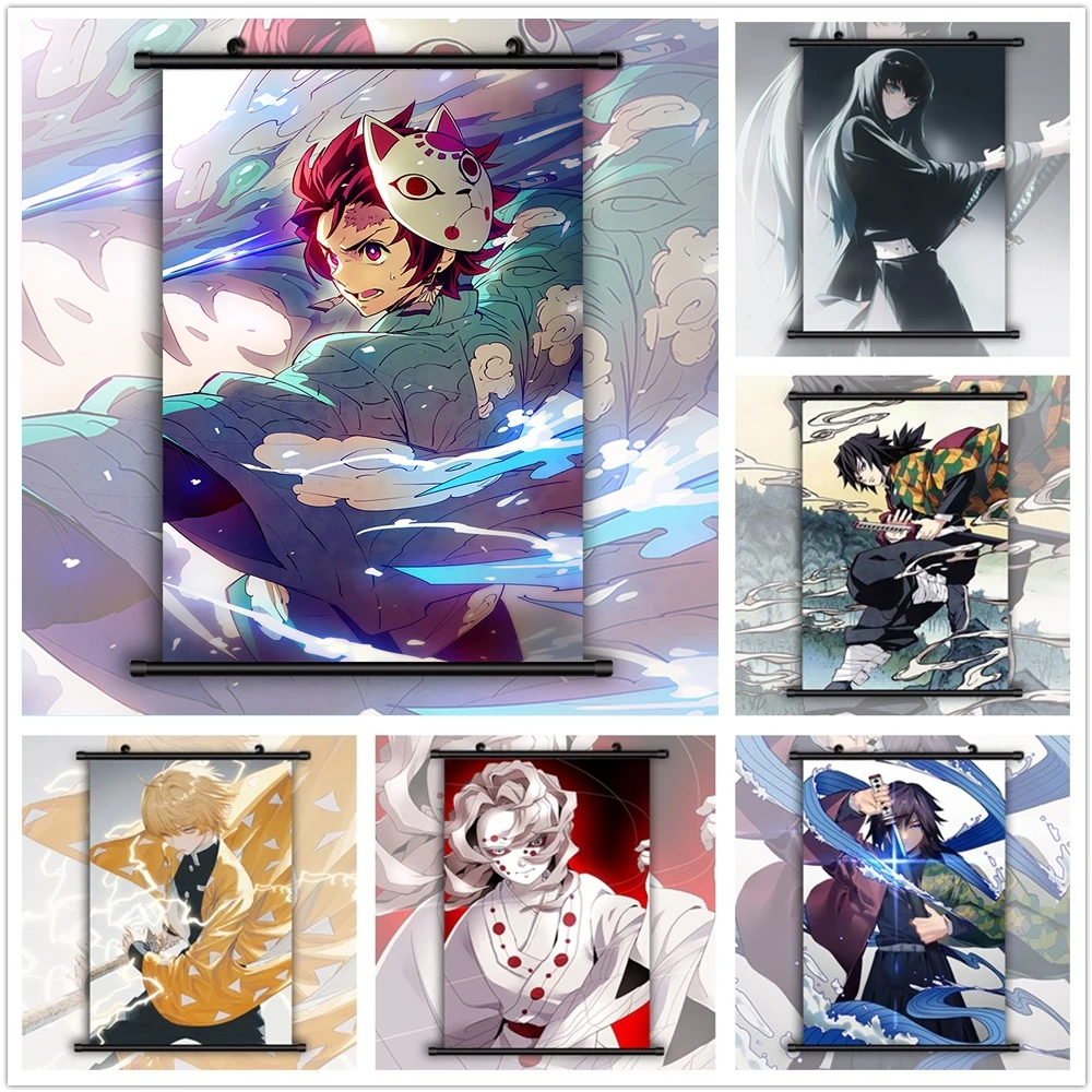 

Anime But S Aye R Kimetsu No Yaiba Manga Canvas Painting Wall Decoration Wall Poster Wall Art Picture Home Decoration
