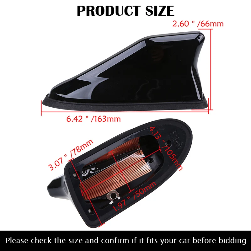 Водонепроницаемая автомобильная антенна на крышу акулы для Mini Cooper Suzuki Swift Seat Ibiza