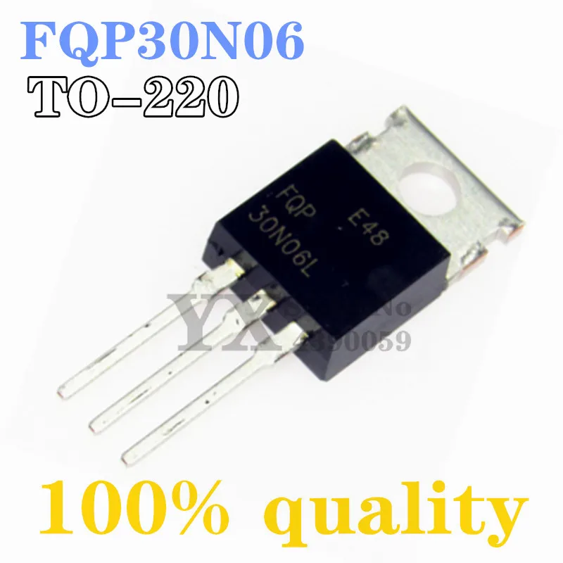 100 шт. FQP30N06 TO220 FQP30N06L TO-220 30N06 | Электронные компоненты и принадлежности