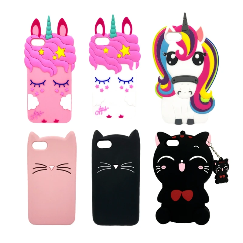 

For Fundas Huawei P8 Lite 2016 5.0'' Case Cute 3D Cartoon Rabbit Cat Soft Silicon Case Back Cover For Huawei P8lite 2015 ALE-L21