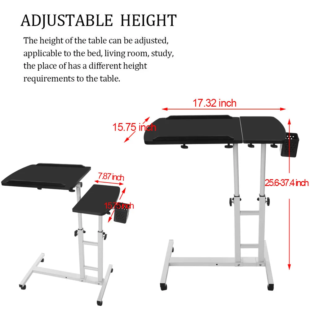 

Household Can Be Lifted And Folded Folding Computer Desk 64cm*40cm Computer table Lazy Laptop Table Computer table Lazy Laptop