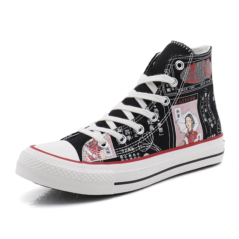 

Hot style in 2021 men and women canvas shoes with flat sole