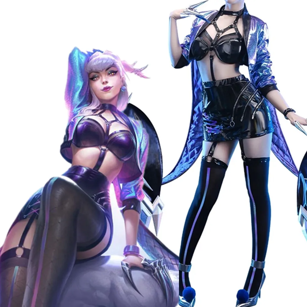 Косплей-костюм LOL KDA 2020 для косплея Эвелинн костюм все выходные модели S10 Униформа
