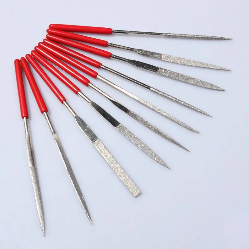 Набор Игл с алмазным покрытием 10 шт. ручные инструменты для стали дерева керамики