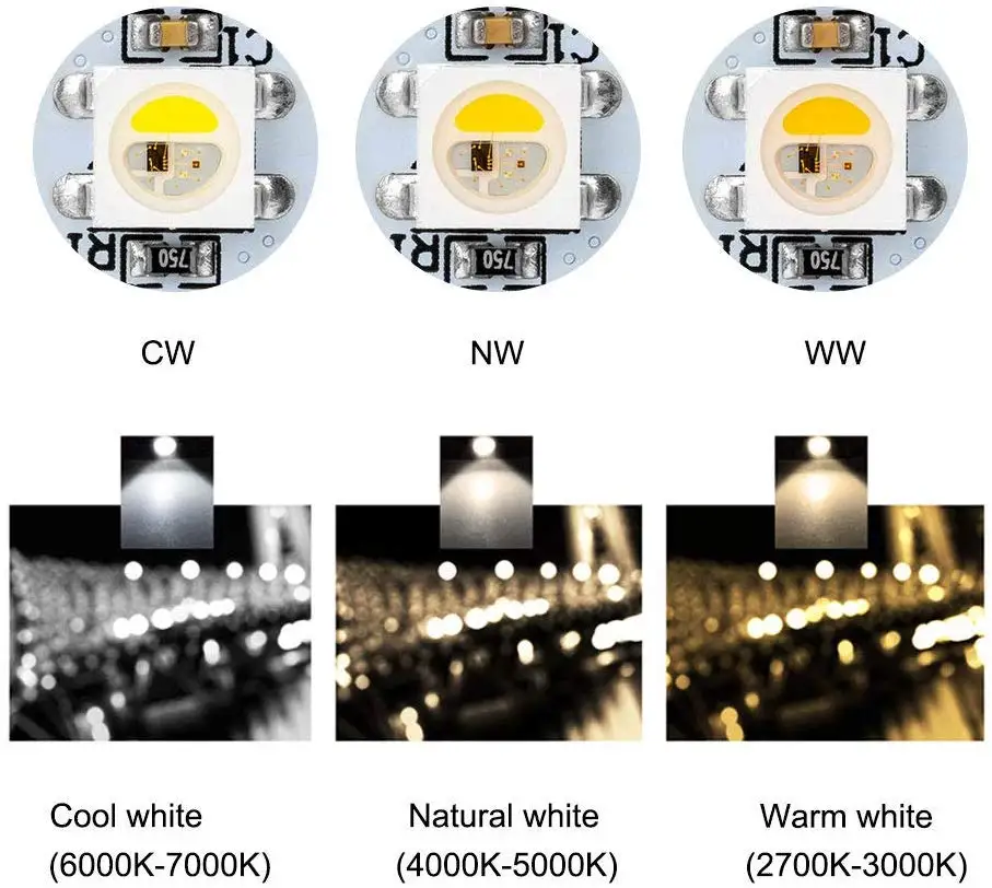 4Pin WS2812B SK6812 светодиодный чип радиатор 5 в 5050 RGB 4 1 rgbw rgb + ww WS2811 IC встроенный бисер