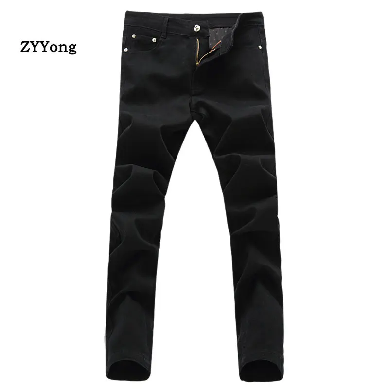 NEW 2020 Solid Casual White Boys Hip Hop Jeans Men Teenager Pencil Pants Skinny Students Streetwear Jeans Men