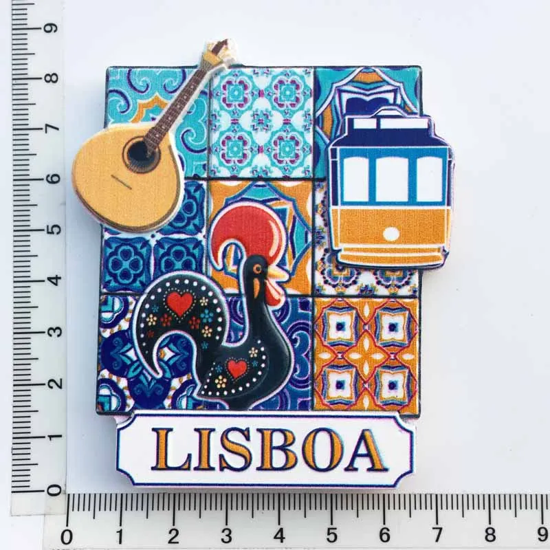 Fridge Magnets Souvenir Portugal Geographical Indication Decorative Magnetic Refrigerator Sticker 3D Resin Craft Tourism Gifts | Дом и сад