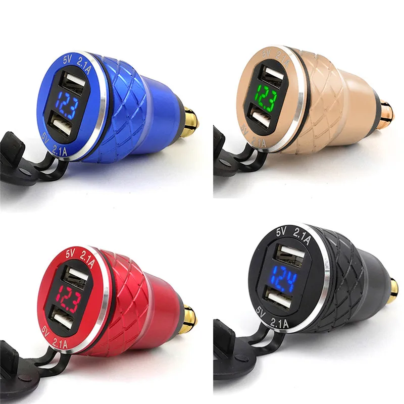Алюминиевая розетка для прикуривателя Hella/DIN с двумя USB-портами 4 2 А | Автомобили и