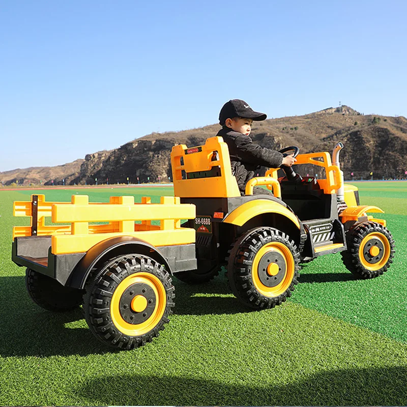 Детский экскаватор уличная игрушка негабаритный трактор Электрический 4WD мальчик детская коляска зарядка инженерный ребенок строительный автомобиль