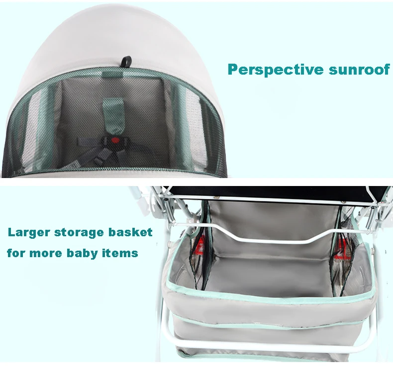 Детская коляска двухсторонняя выполнения может сидеть полулежа ультра
