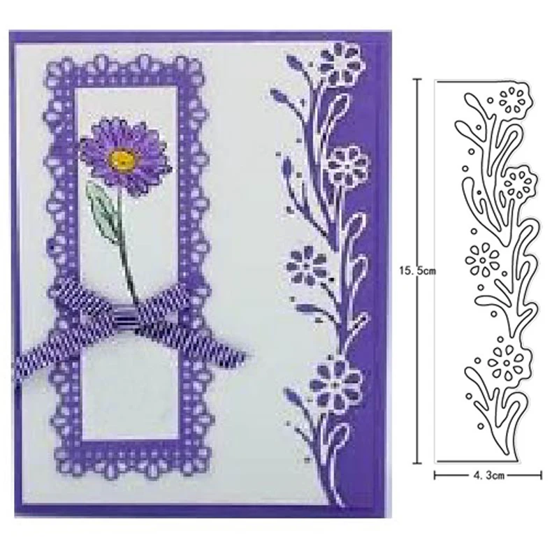 

Flower Lace Metal Cutting Dies Cut Die Mold Leaves Flower Branches Scrapbook Paper Craft Knife Mould Blade Punch Stencils Dies