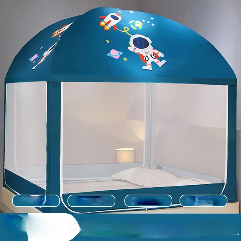 

Bed Twin Fully Enclosed Mosquito Net Mongolian Yurt Mosquito Net Bracket Bed Room Zanzariera Letto Bedroom Supplies BS50MN