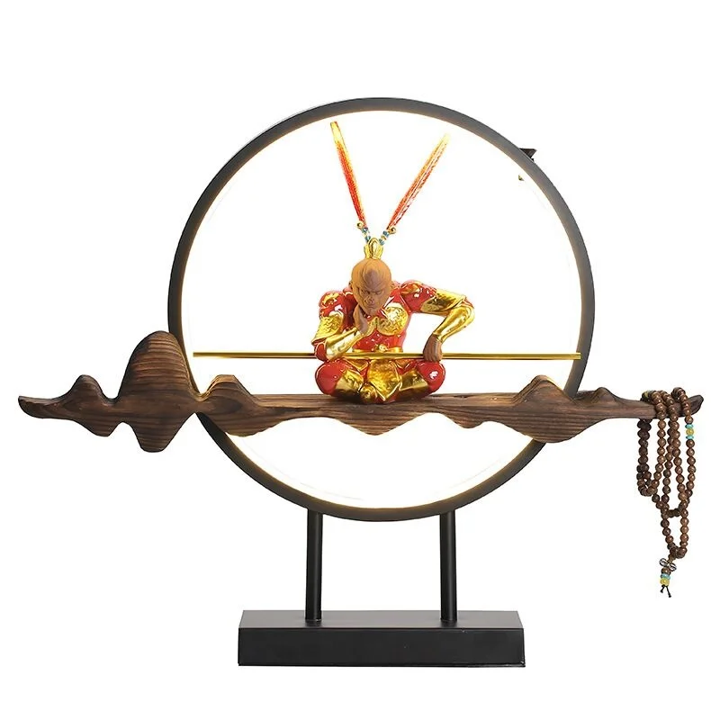 

Chinese Zen Layout Living Room Sun Wukong Backflow Incense Burner Desktop Decoration Home Accessories