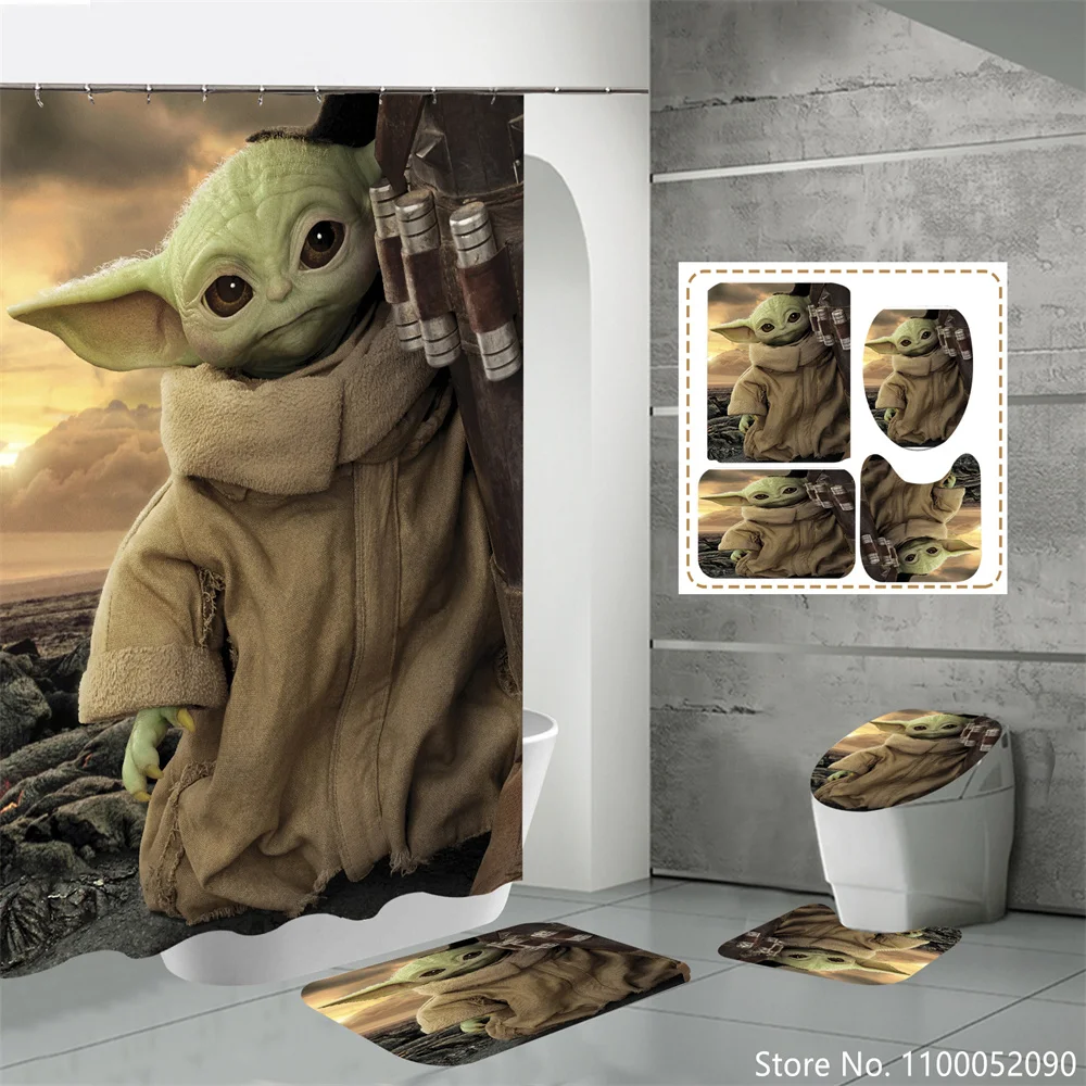 Yoda Детские занавески для ванной комнаты в стиле Звездных войн шторы душа с
