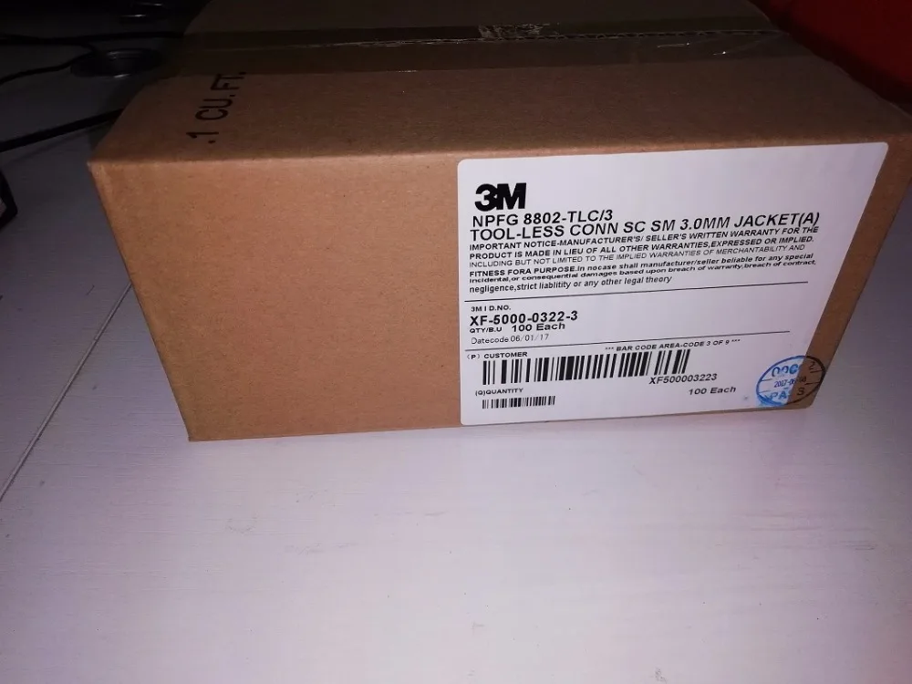 Good Quality 100PCS 3M SC APC 8802-TLC/3 Fiber Optic Fast Connector Singlemode fiber optic SC quick connector