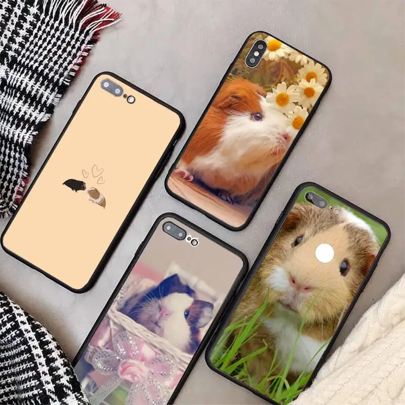 

White-guinea-pig-Animal-Print Phone Case For Xiaomi 8 9 10t A2 Pro MIX2 2S MAX3 note 9cc 10 pro lite Cover