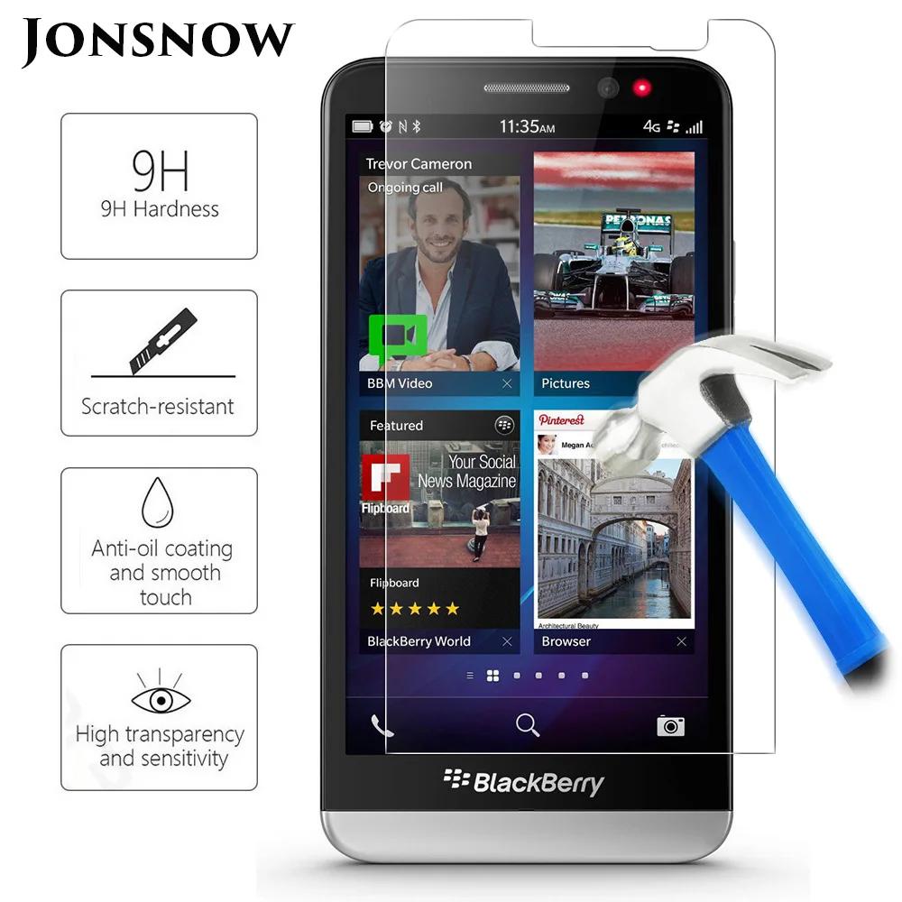JONSNOW закаленное стекло для Blackberry Z30 2.5D протектор экрана 9H Взрывозащищенная