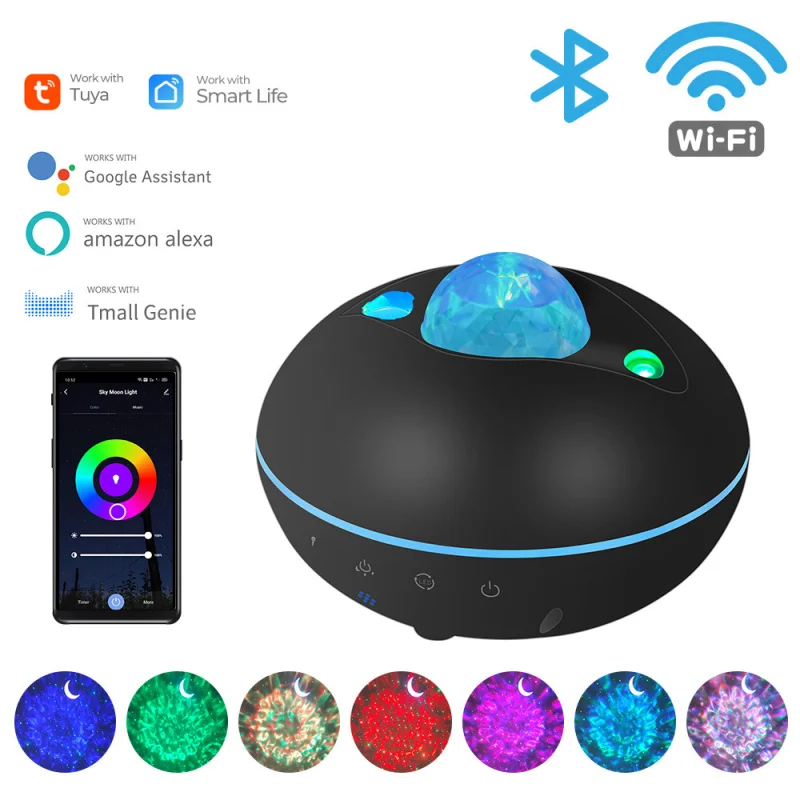 

Tuya Smart Star Projector WiFi Laser Starry Sky Projector Night Light Led Via Smart Life APP Control Work For Alexa Google Home